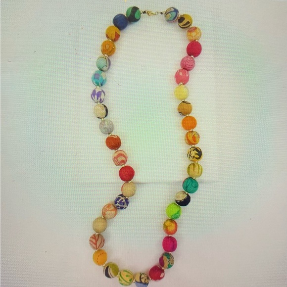 Kantha Garland Necklace - Picture 1 of 4